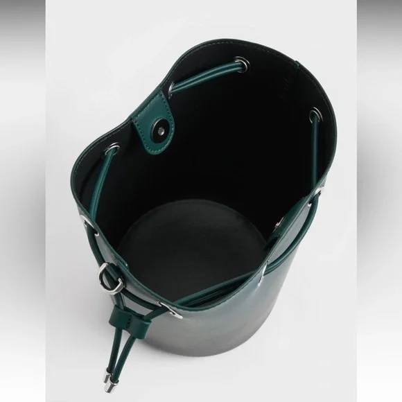 Charles and Keith Lana Bucket Bag - Green, Medium Bag- Brand New - Picture 4 of 7